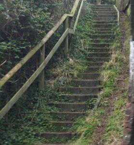stairs by the side of the canal