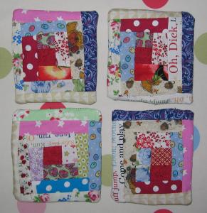 log cabin coasters