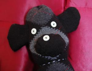 Sock Monkey close up