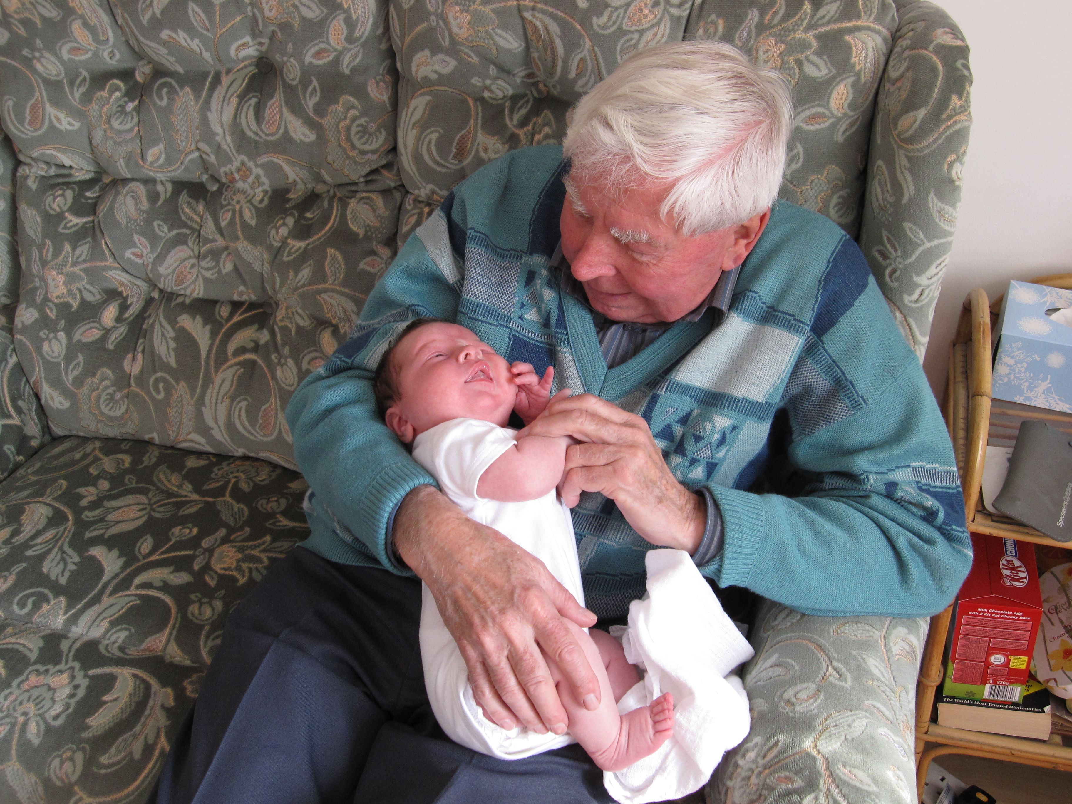 baby with grandad