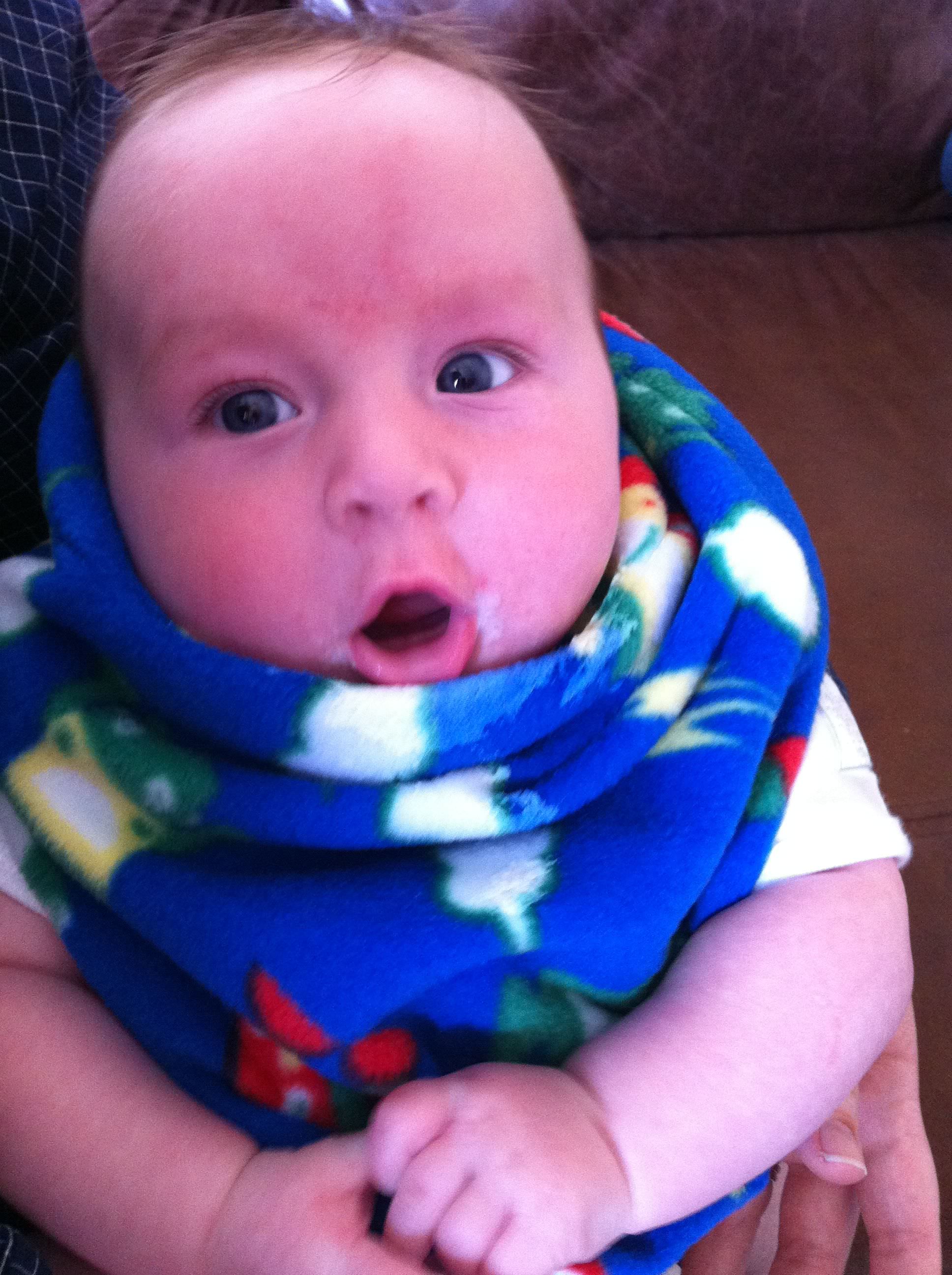 fleecy robot bib