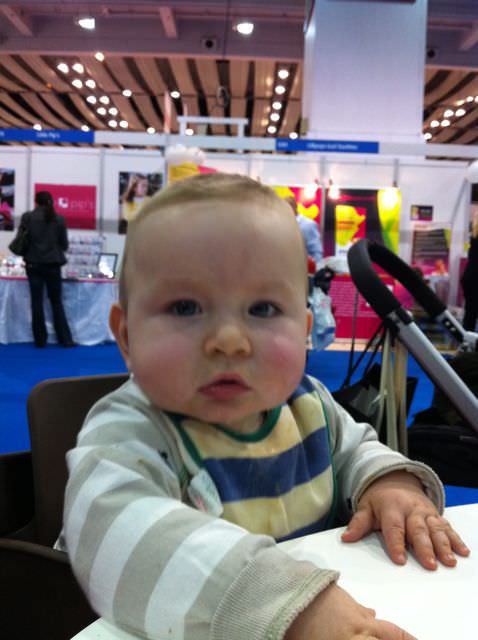 edward at the baby show