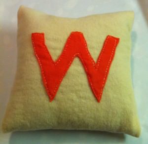vintage blanket cushion