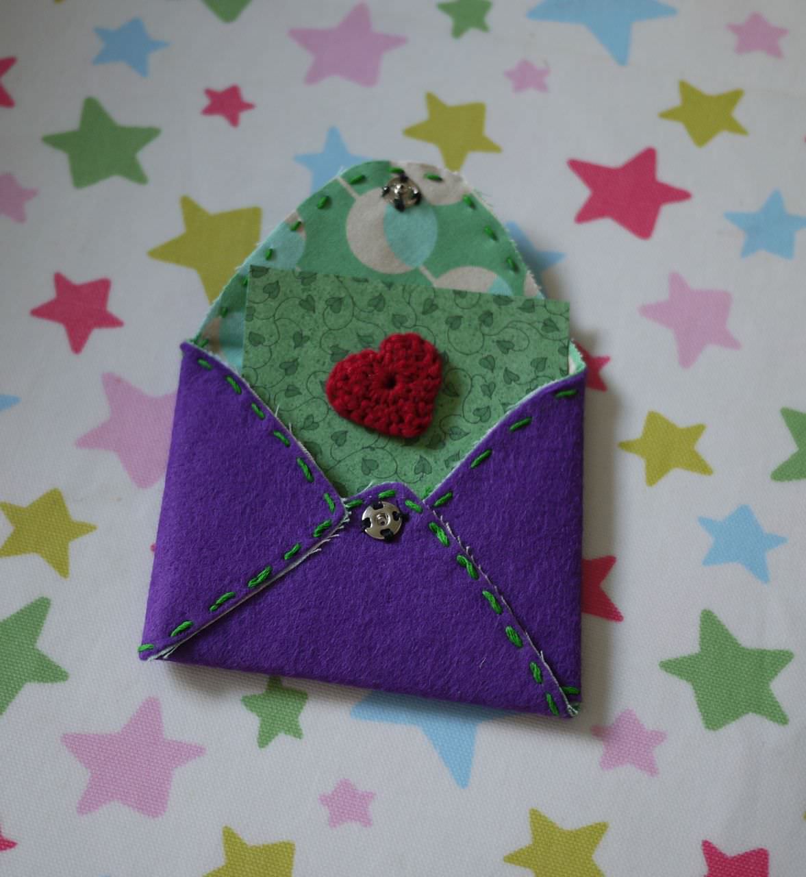 felt valentine envelope
