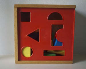 wooden shape sorter
