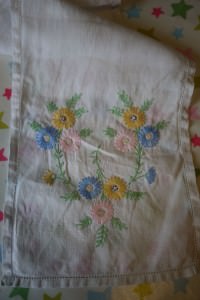 embroidered flowers