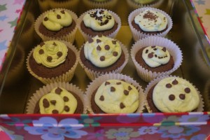 mint choc cupcakes