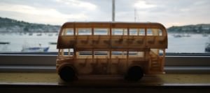 vintage red bus