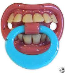 baby dummy with teeth
