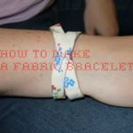 how to make a fabric bracelet