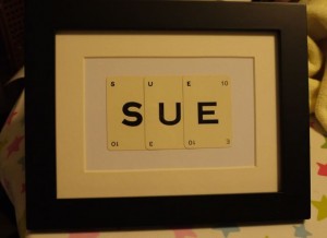 vintage framed letters
