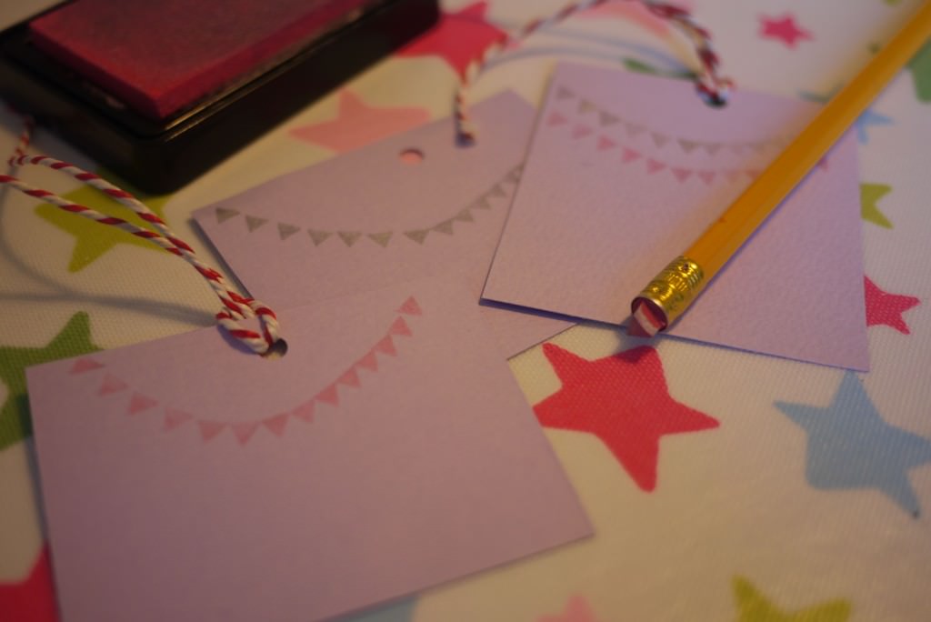 easy DIY bunting stamp
