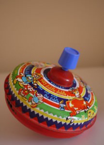 vintage spinning top
