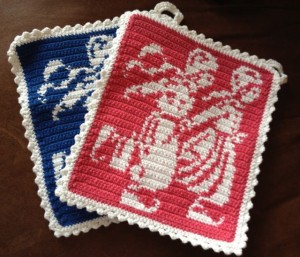 vintage pot holders