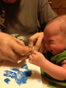 baby hand print