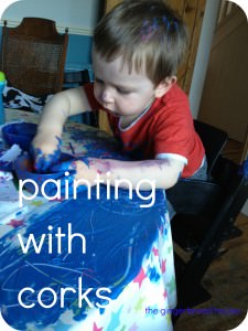 painting with corks