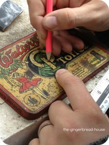 marking out tin
