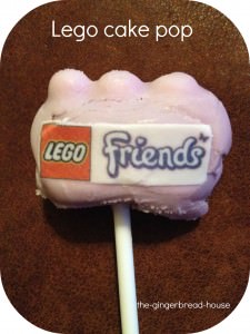 Lego cake pop