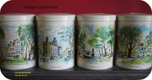 vintage London tins vintage London tins