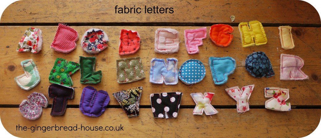 fabric letters fabric letters