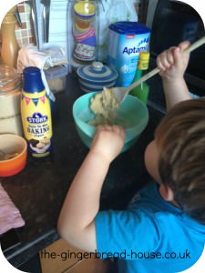 toddler baking