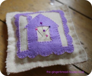 cutwork pincushion