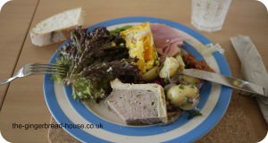lunch at Yeo Valley