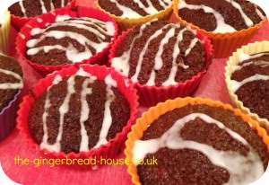 sticky ginger fairy cakes