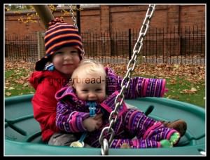 children on swing children on a swing at the park