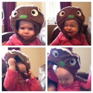 baby in gingerbread costume