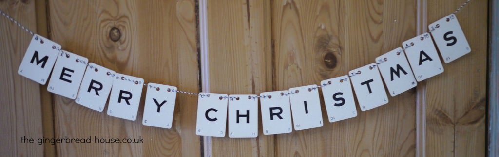 vintage letter card banner