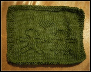 gingerbread washcloth