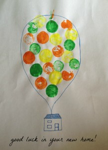handmade new home card