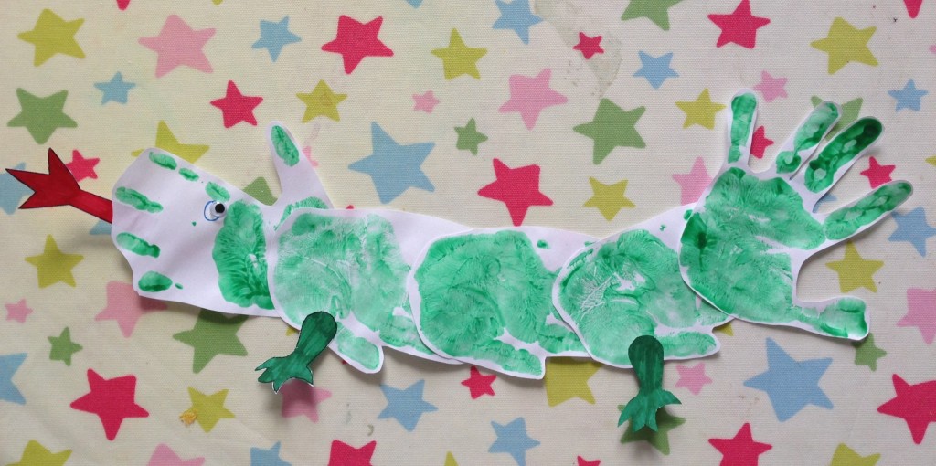 hand print dragon