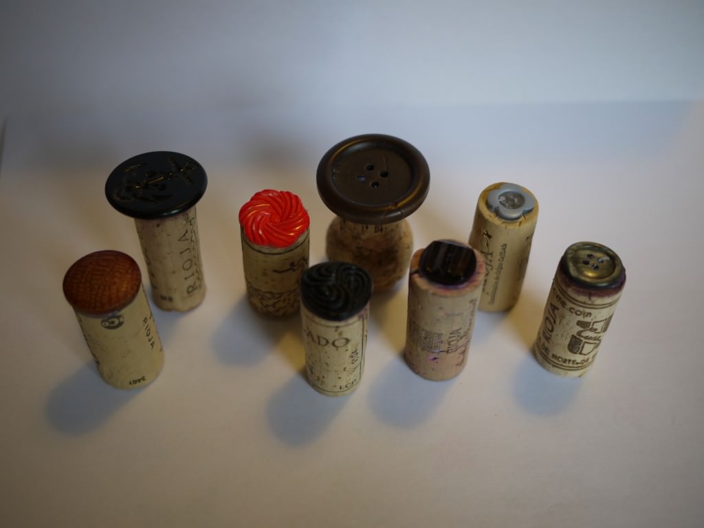 buttons on corks