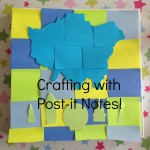 crafting with post-it notes
