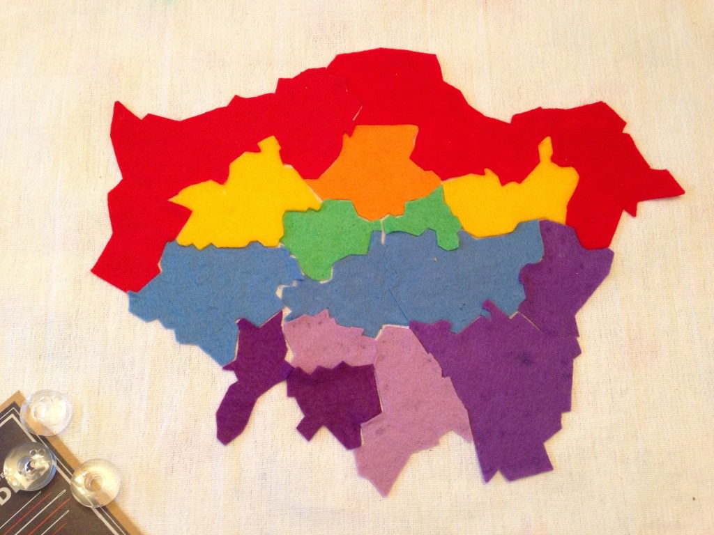 felt map of London