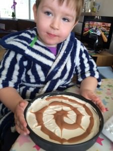 swirly whirly cheesecake