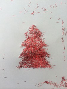 glitter christmas tree