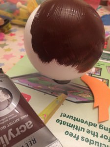 painting a lightbulb