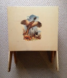 vintage magazine holder