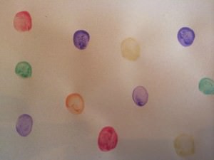 colourful fingerprints