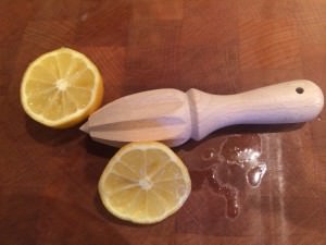 beechwood lemon squeezer