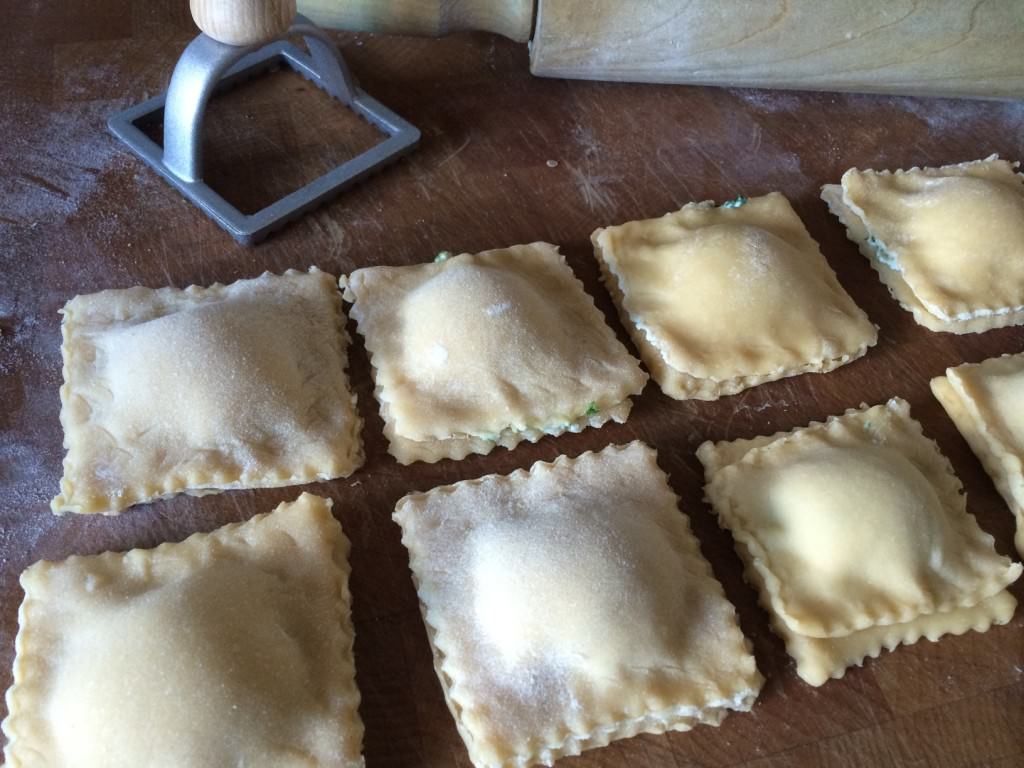 home made ravioli 