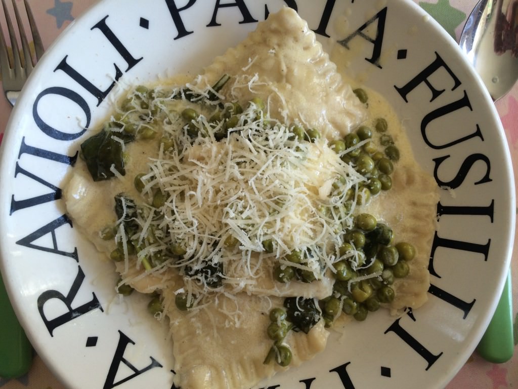 home made ravioli 