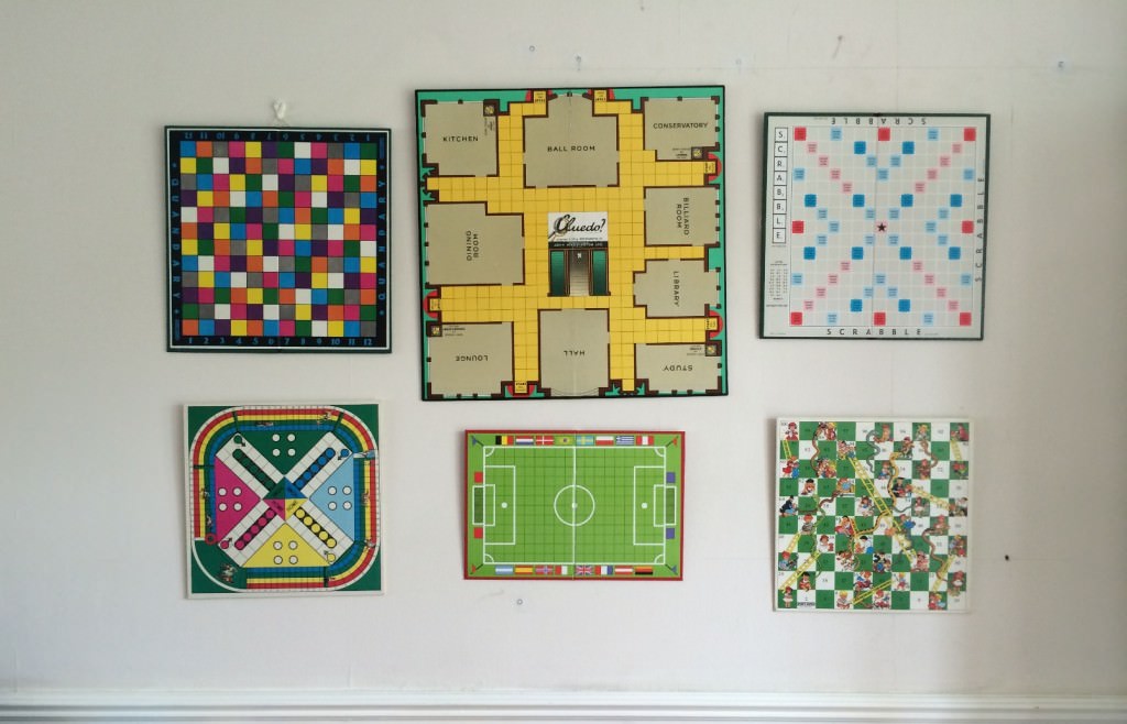 vintage board game display