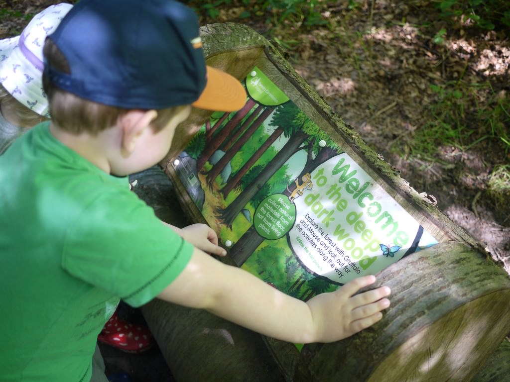 Gruffalo trail panel - holly be tells
