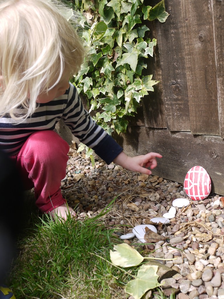 painted stone fairy door - holly be tells