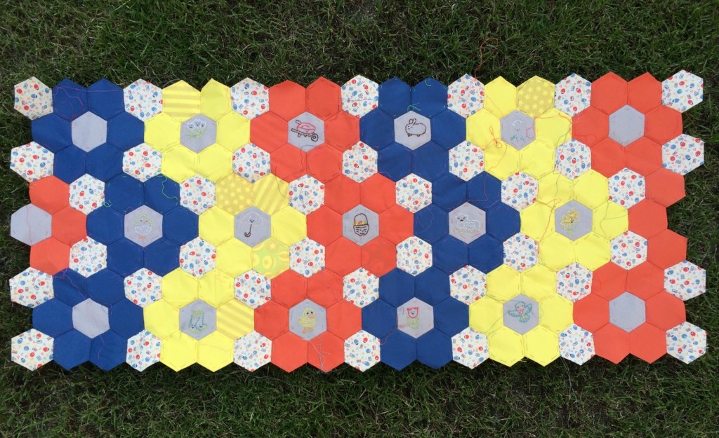 Spring Stitching Club panel - holly be tells