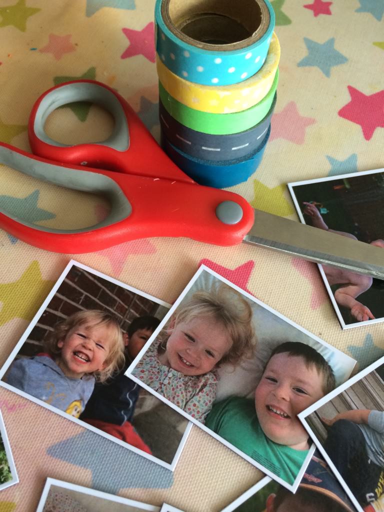 washi tape picture frame